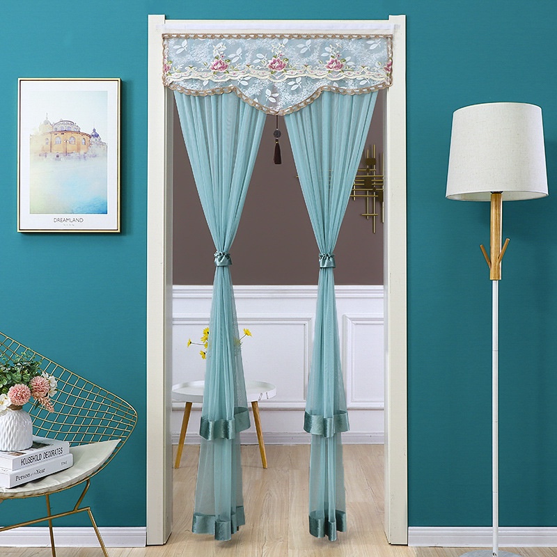 Rèm cửa XIAODUOJIAJU dạng lưới hai lớp chống muỗi tiện dụng 90x200cm