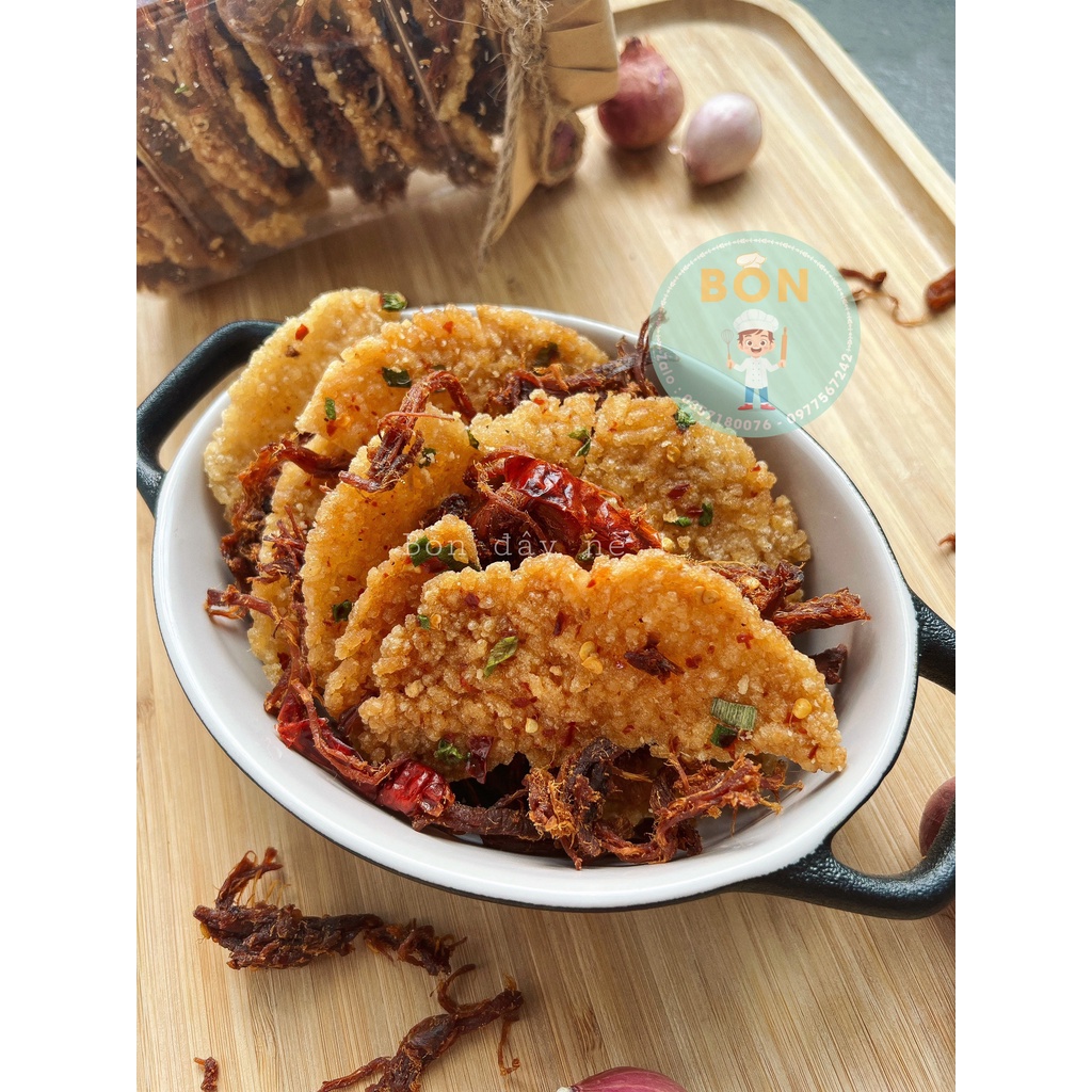 Cơm cháy lắc khô heo tỏi phi 600G, Giòn tan thơm ngon đậm vị, Đặc biệt nhà làm | BigBuy360 - bigbuy360.vn