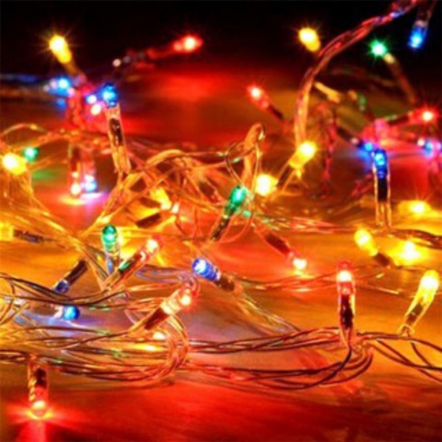 (Bán sỉ) Dây đèn LED trang trí dài 5m nháy nhiều kiểu nhiều mầu - Dây trong, bóng led nhỏ trang trí đẹp, không thô kệch