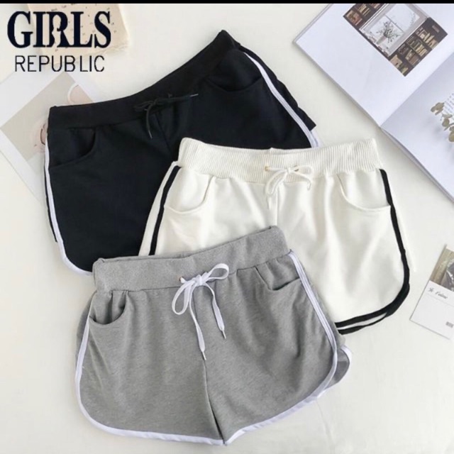 Quần Đùi Thể Thao Nữ - Chất Cotton Mềm Mại, Co Giãn Siêu Tốt | BigBuy360 - bigbuy360.vn