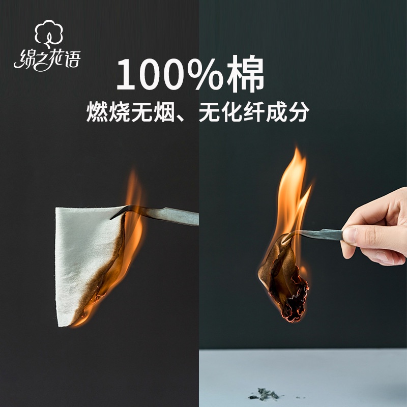 Bông tẩy trang 100% cotton dày 3 lớp dùng một lần an toàn tiện dụng
