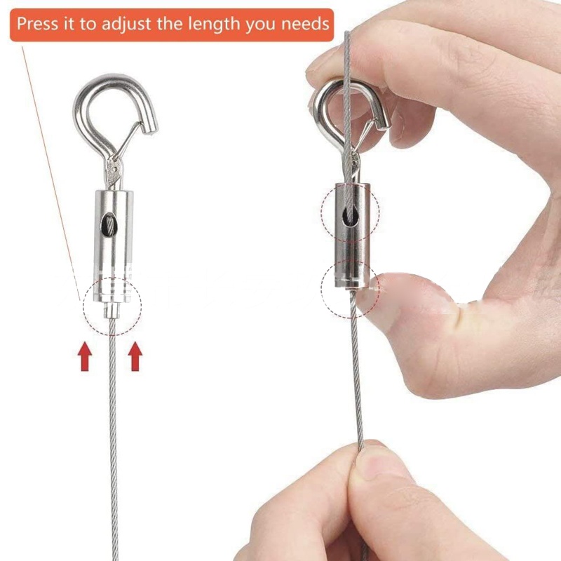 Bộ 2 Móc Treo Trưng Bày Dây Cáp Bằng Thép Không Gỉ Tiện Dụng