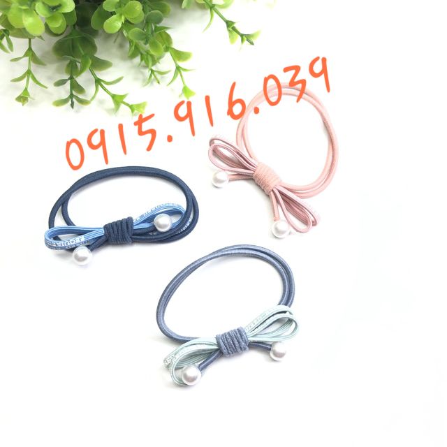 Set 2 cột tóc mix màu thời trang, Buộc Tóc Nữ