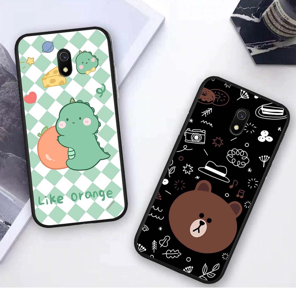 Ốp lưng Xiaomi REDMI 8A in hình khủng long , gấu nâu xinh xắn, siêu cute  mà còn vô cùng RẺ -ĐẸP