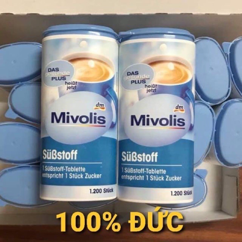 (HÀNG ĐỨC 100%) ĐƯỜNG ĂN KIÊNG MIVOLIS -1200 viên
