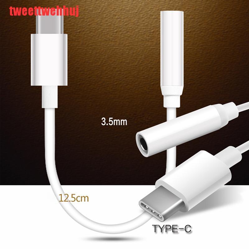 Cáp Chuyển Đổi Đầu Usb Type-C Sang 3.5 mm Cho Xiaomi 8se 6x Huawei