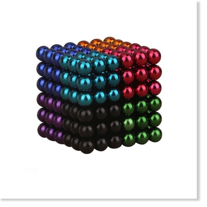 Bi nam châm tròn - bucky ball 5mm 8 màu 216 viên