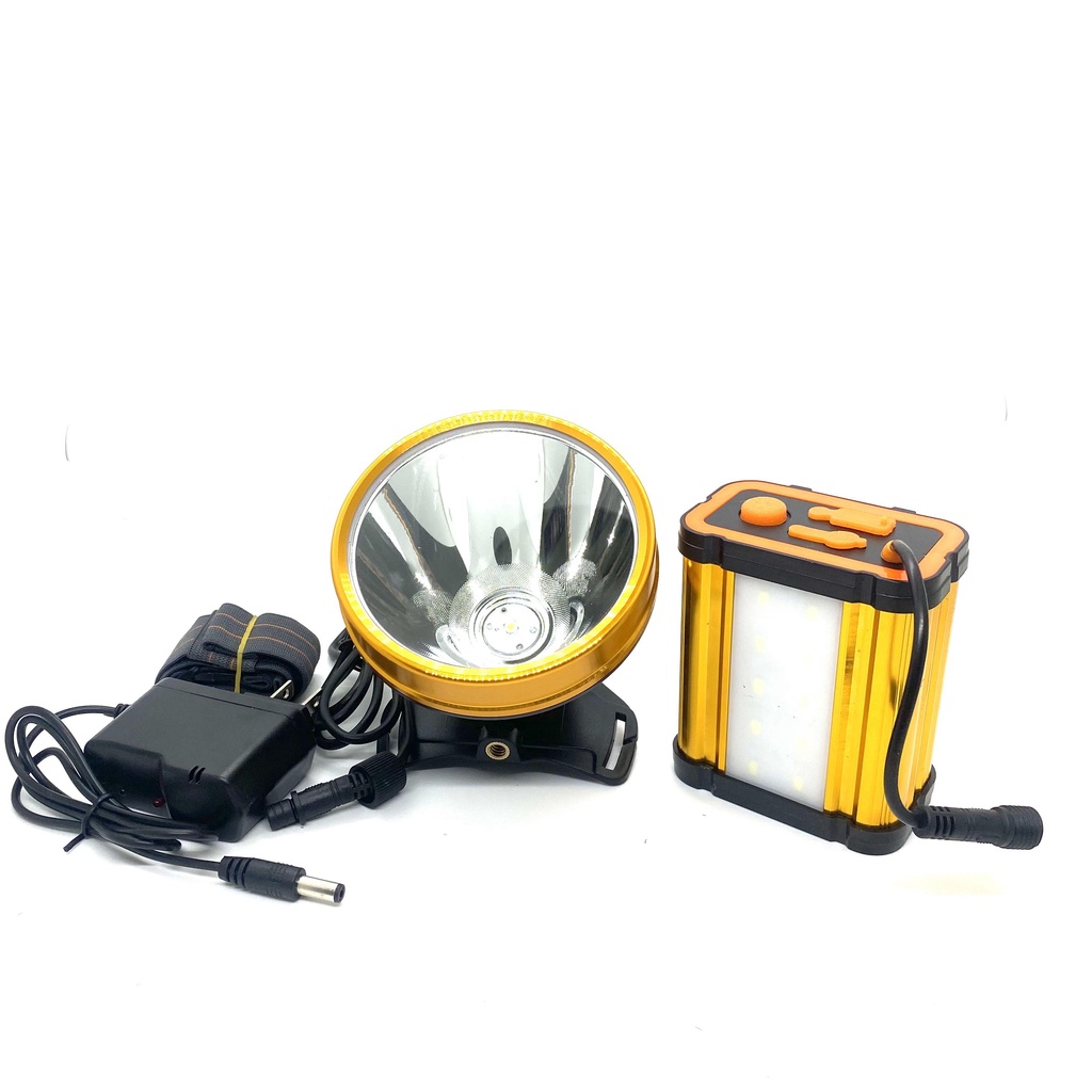 Đèn pin siêu sáng pin rời mã T6 300W siêu sáng pin khủng 20h sáng