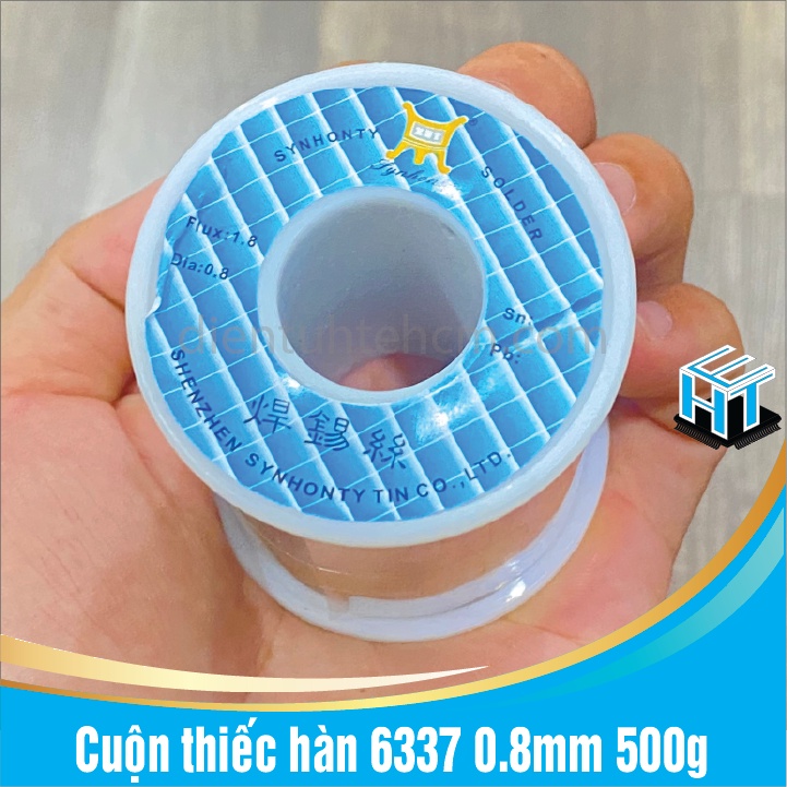 Cuộn thiếc hàn 63/37 0.8mm loại 500g