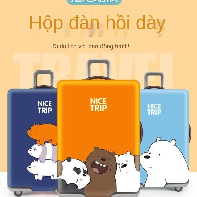 FHộp đựng xe đẩy nữ vali hành lý nhỏ tươi mới 22 mật khẩu sinh viên Phiên bản hàn quốc 24 inch bánh đa năng