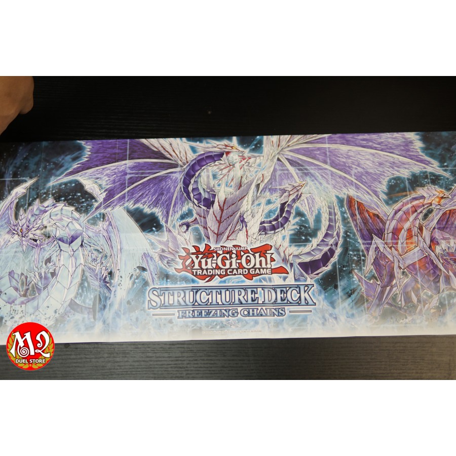 Bàn đấu bài bằng giấy lấy từ hộp Yugioh Freezing Chains Structure Deck - Kèm thẻ bài Promo