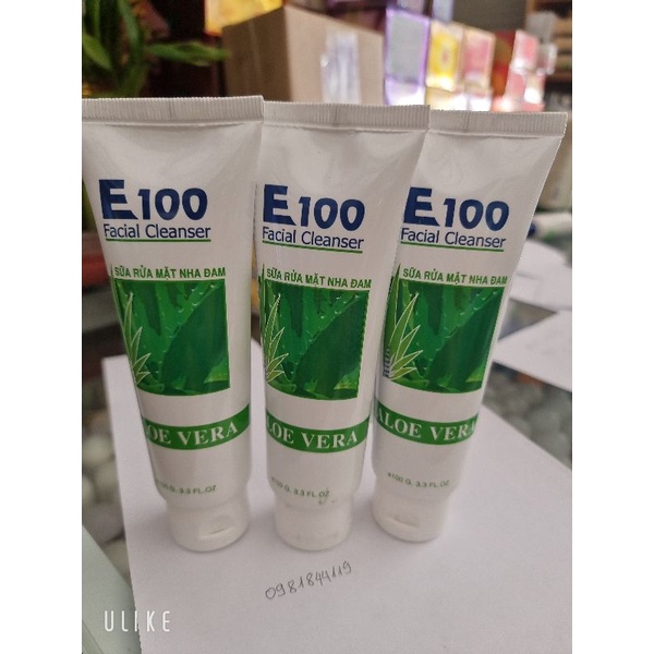 Sữa rửa mặt e100 nha đam 100gr