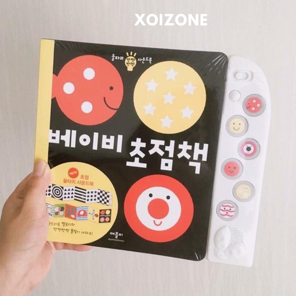 Sách nhạc và sách gương Hàn Quốc kích thích thị giác và thính giác cho bé 0-3 tuổi