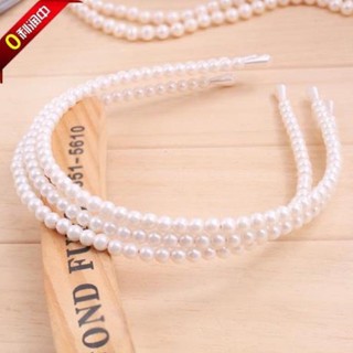 Bờm tóc ngọc xoắn nơ