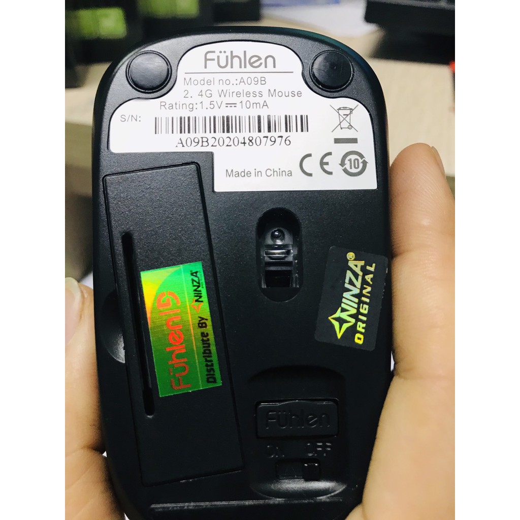 Chuột Fuhlen A09B Optical Wireless Đen