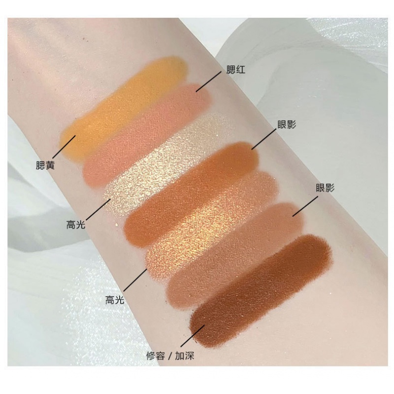 [Hàng mới về] Bảng phấn mắt KAKASHOW chống nước nhiều màu sắc thiết kế họa tiết gấu dễ thương