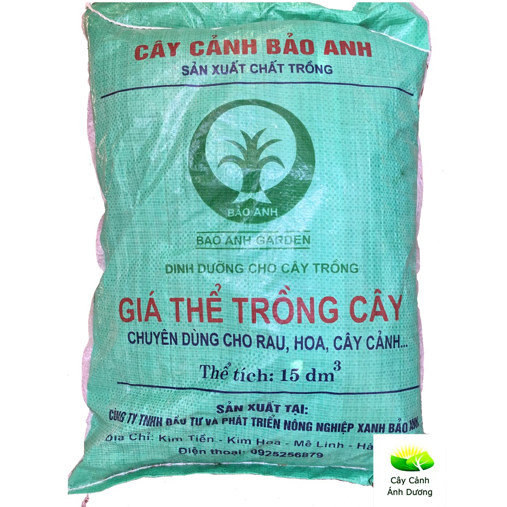  Đất hữu cơ trồng rau, hoa, cây cảnh Bảo Anh 15dm3