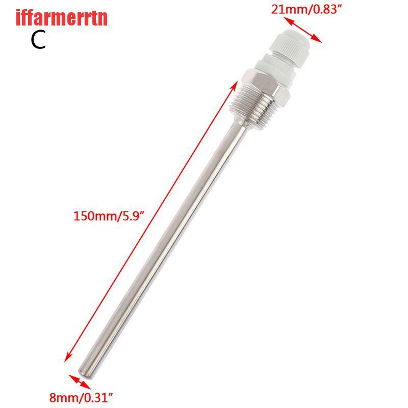 Cảm Biến Nhiệt Độ Bể Nước Bằng Thép Không Gỉ 8MM