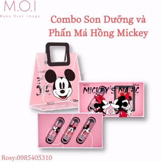Bộ Trang Điểm Mickey’s Magic Hồ Ngọc Hà ( Phấn Má Hông+ Son Dưỡng+ Túi)