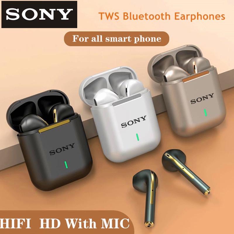 Tai Nghe Nhét Tai Bluetooth 5.0 Không Dây Âm Thanh Nổi HIFI Sony J18 TWS Kèm Phụ Kiện