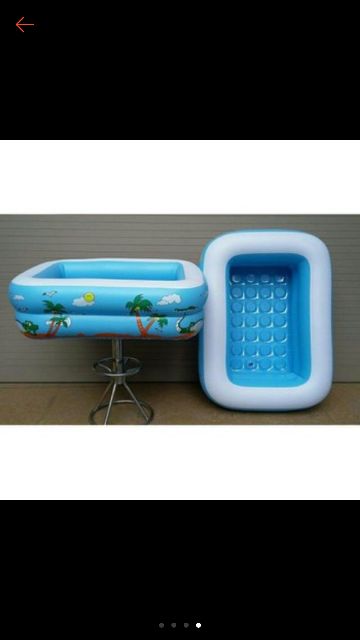 Bể bơi phao cho bé 2 tầng- 1m2 tặng kèm bộ vá và kèm bơm điện