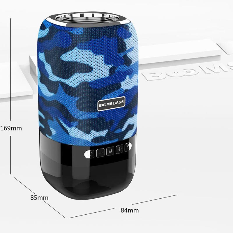 Loa bluetooth không dây mini GGear Booms Bass L22 Loa di động siêu bass toàn dải pin trâu LED RGB dễ dàng di chuyển