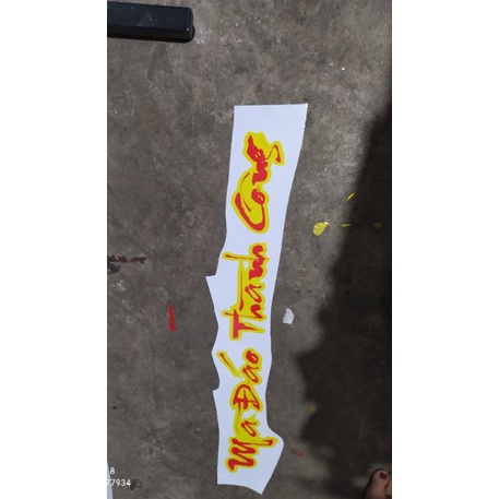 Tem decal chữ mã đáo thành công, máy bay dán  trang trí xe tải, xe ô tô, xe ben