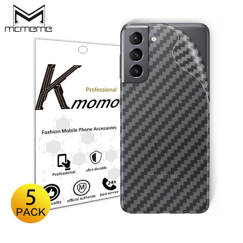 Miếng dán Carbon mặt sau dành cho Samsung Galaxy S22 Ultra S21 FE Plus S21+ 5G
