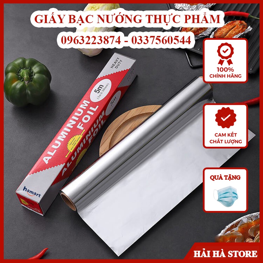 Giấy bạc nướng thực phẩm, nướng thịt cách nhiệt bọc thức ăn