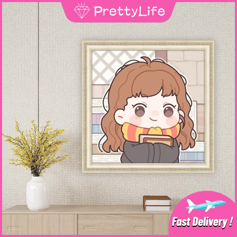 Bộ Tranh Đính Đá 5D Tự Làm 30x30cm/40x40cm/50x50cm Họa Tiết Harry Potter Độc Đáo Trang Trí Nhà Cửa