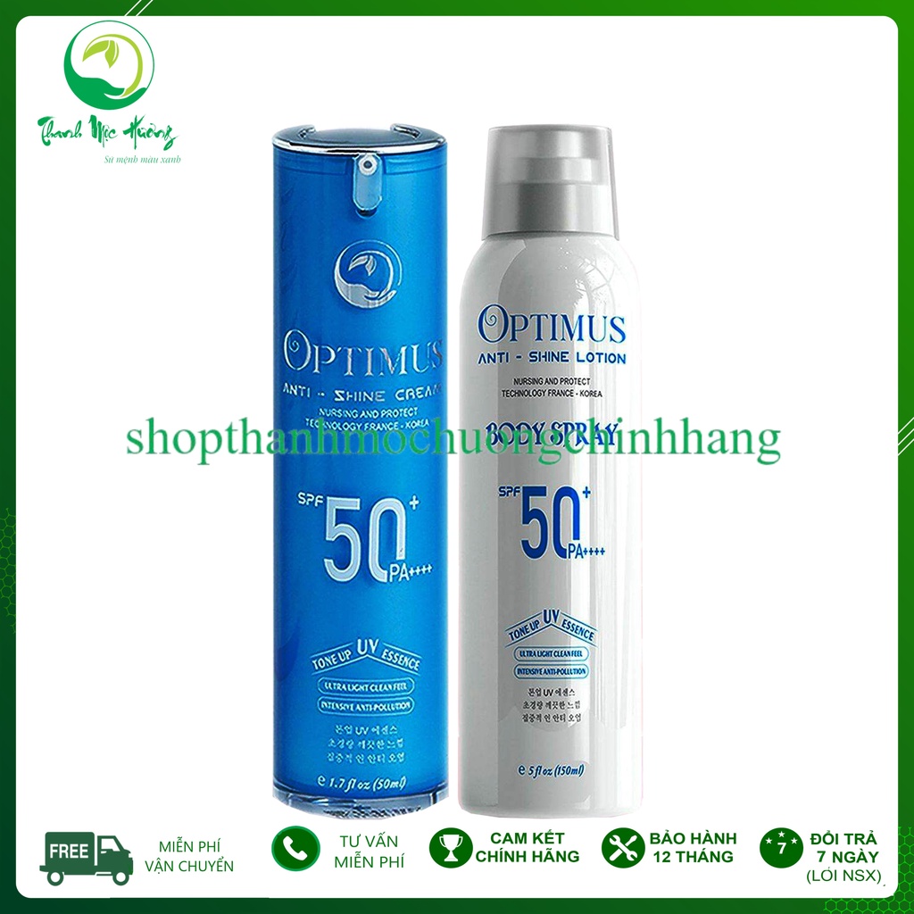 Kem chống nắng Optimus Thanh Mộc Hương 50ml