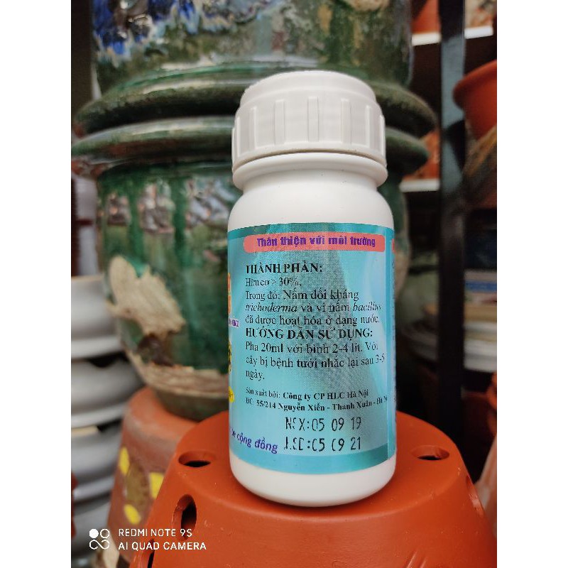 Trichoderma bacillus 250ml - Nấm đối kháng (Chuyên dùng cho hoa lan, hồng, các loại cây kiểng)