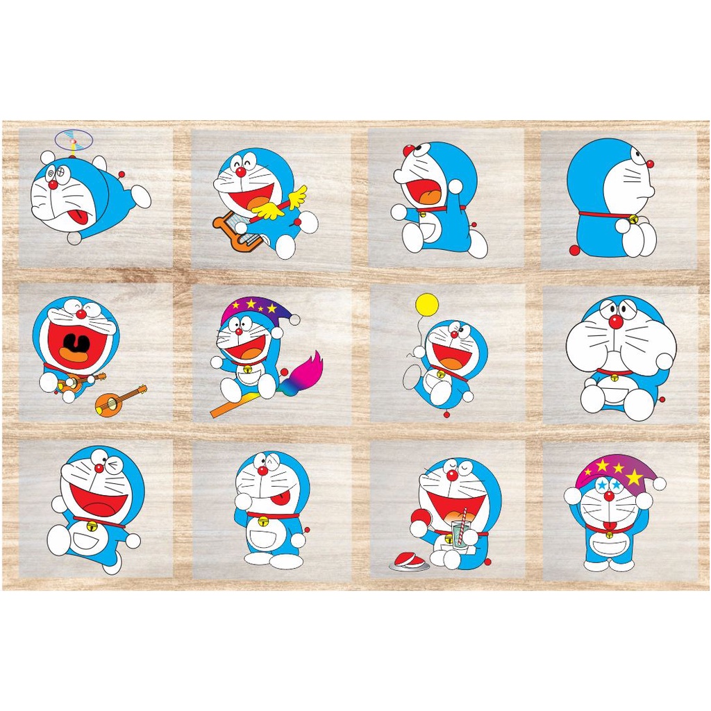 Sticker Ủi Áo Logo Ép Nhiệt Hình Doraemon Chibi- KTQN TSHIRT AND UNIFORM