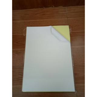 100 tờ Giấy Decal A4 đế vàng - giấy đề can Thái Lan