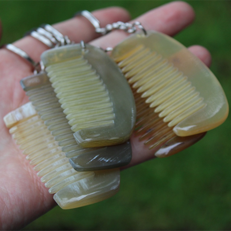 Móc khóa bằng sừng hình lược mini | Mỹ nghệ phương chi