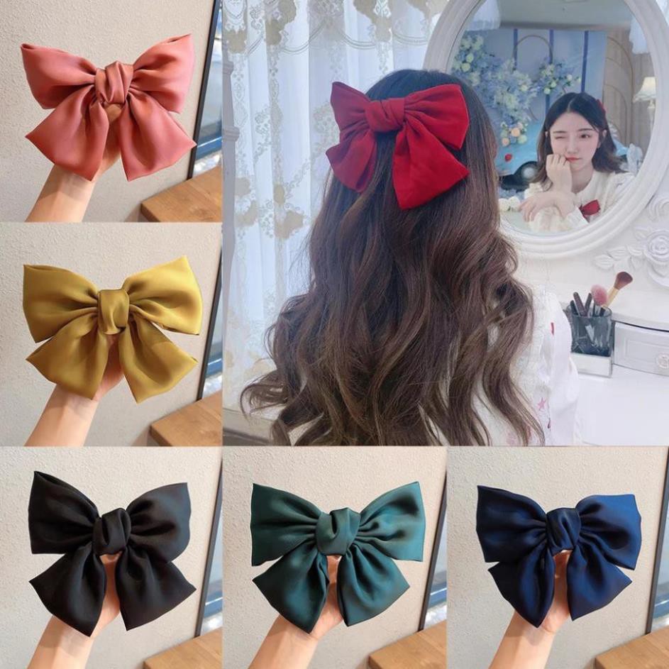 Korea Bowknot Hair Clip for Women Girls Sweet Ponytail Hair Accessories T7B98PKNU98