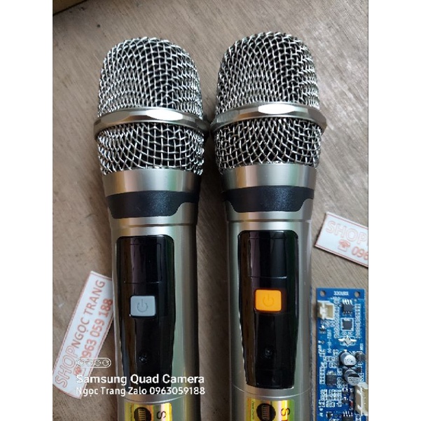 MICRO KHÔNG DÂY CHO LOA 2Tay Mic Và Bo Mic  KÉO HÀNG CAO CẤP Sét Tần Số Giảm Hú