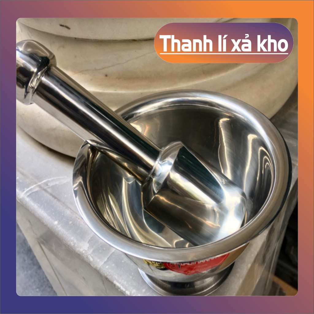 Bộ cối chày inox 💖𝑭𝑹𝑬𝑬𝑺𝑯𝑰𝑷💖 Cối chày inox cao cấp
