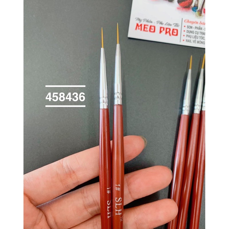 Cọ râu ( cọ nét - cọ tóc ) SLH dùng tô , vẽ các mẫu hoa văn mã 455697 làm móng tay chân