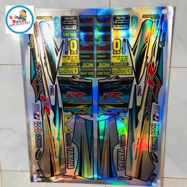 Tem rời sirius chất liệu decal 7 màu xà cừ chống nước màu sắc vĩnh viễn