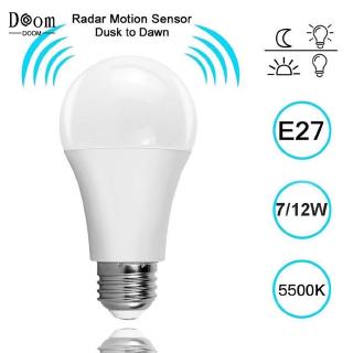 Bóng Đèn Led Thông Minh E27 Cảm Biến Chuyển Động