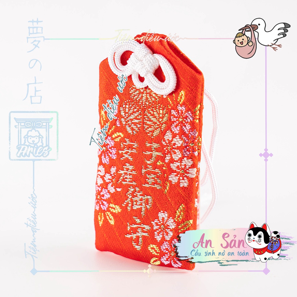 Omamori An Sản và Quý Tử - Dành cho mẹ bầu, Kyoto, Nhật Bản, hàng thật