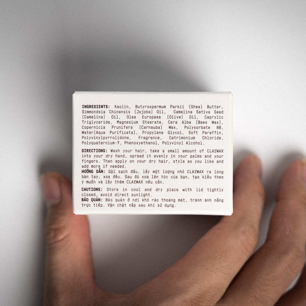 Sáp tạo kiểu tóc Claywax