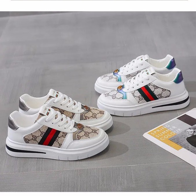 Giày Sneaker Nữ Thể Thao Kẻ Sọc Chữ GD Xinh Xắn Hot Trend HH 132 | BigBuy360 - bigbuy360.vn