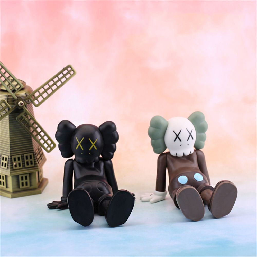 MUVAKO Mô Hình Búp Bê Kaws Mini 10cm Nhiều Màu Sắc Dùng Trang Trí