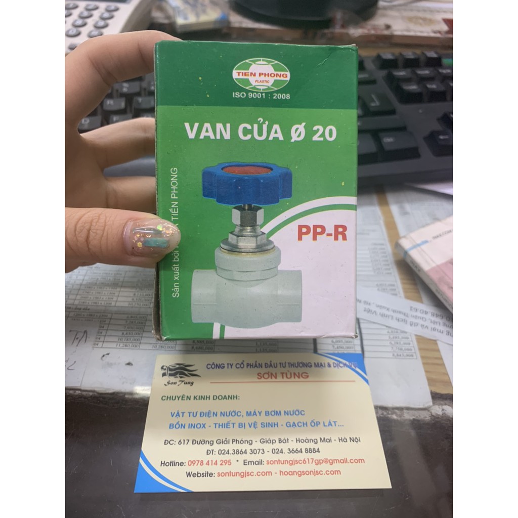 Van hàn nhiệt PPR cửa mở 100% Tiền Phong D20, 32, 40, 50, 60