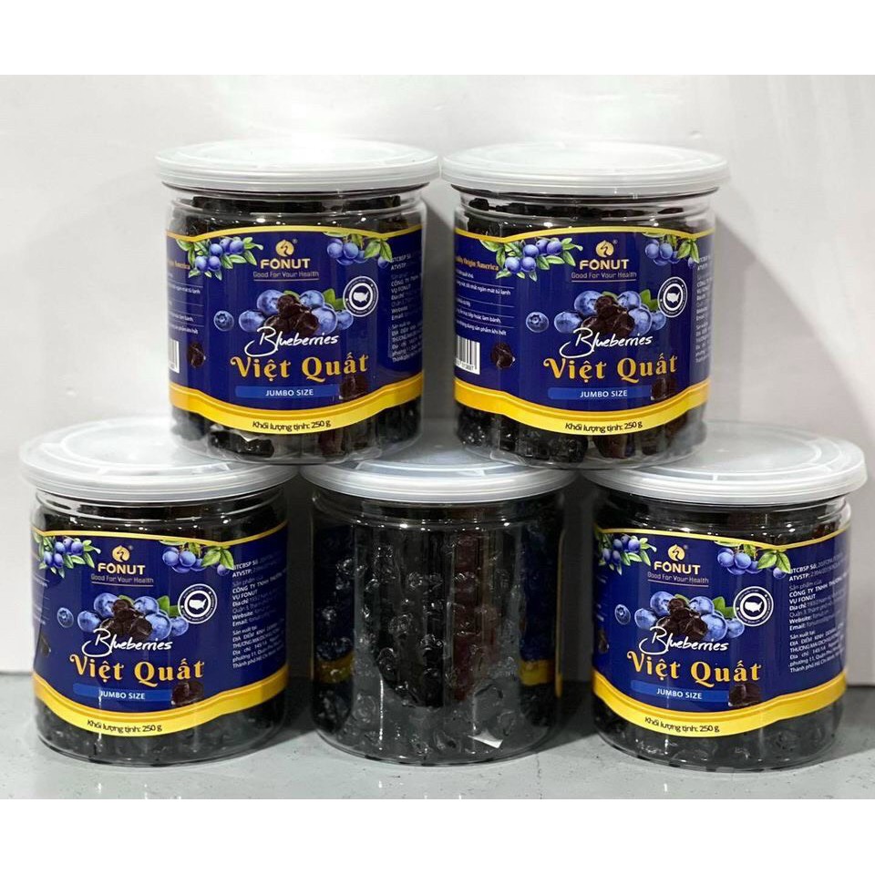 Việt Quất Mỹ sấy khô size đại  – Blueberries jumbo size