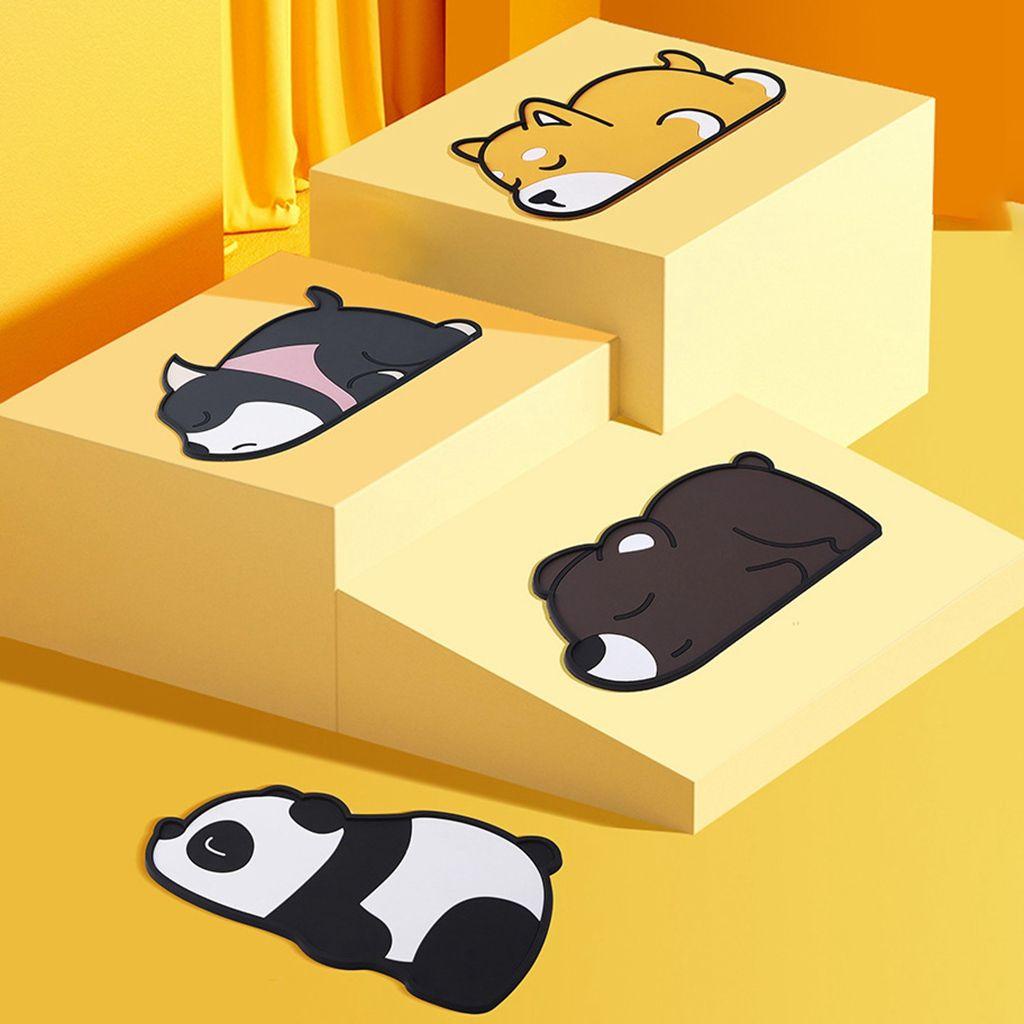 JARRED Thảm PVC Cỡ Lớn Chống Trượt Không Mùi Họa Tiết Hoạt Hình Dễ Thương Trang Trí Chìa Khóa / Điện Thoại / Đồ Trang Trí Xe Hơi