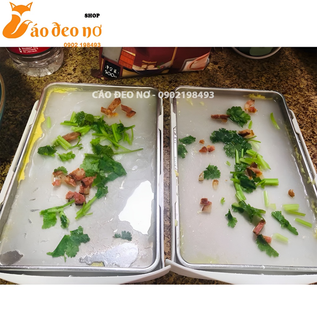 Máy Làm Bánh Cuốn Hai Tầng Kèm Lồng Hấp Đa Năng BEAR - Cáo Đeo Nơ