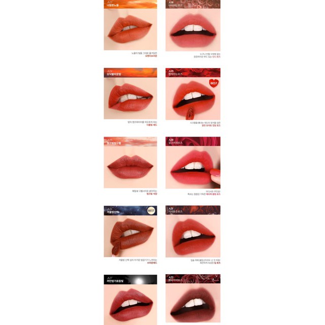 🌸Dangkimly 🌸 (A18 đến A37) Son Black Rouge Air Fit Velvet Tint | BigBuy360 - bigbuy360.vn